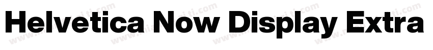 Helvetica Now Display Extra Black字体转换